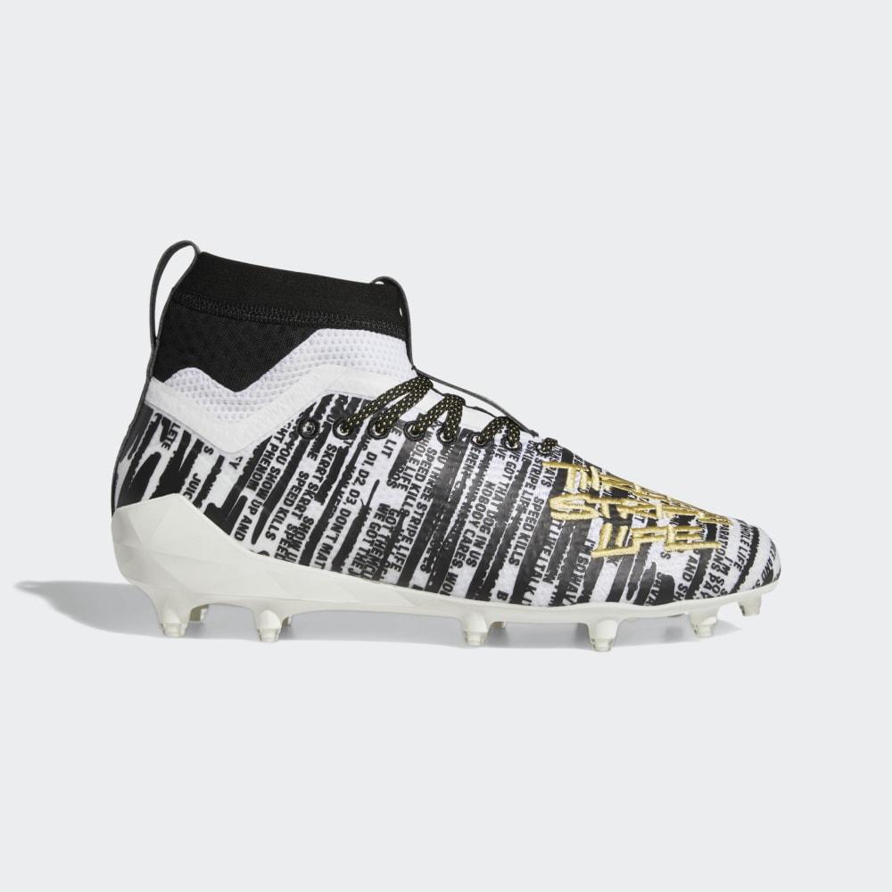 Ghete Fotbal Adidas Adizero 8.0 SK Barbati Romania - Albi/Aurii Metal/Negrii D96811